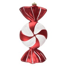 Tree Giant Candy Bauble 30cm Red White Christmas Tree Decoration Mr Crimbo New