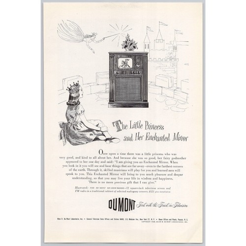 1949 dumont television - television, little
