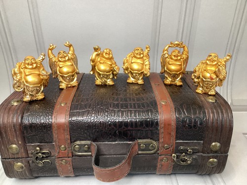 Laughing buddha figurines set - buddha,