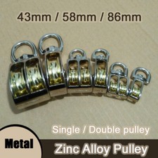 Metal Pulley Zinc Alloy Pulley Belt Pulley Block Lifting Wheel Swivel Pulley