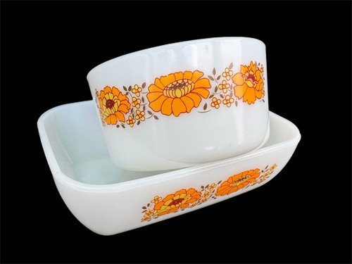 Vintage pyrex jaj sunflower - vintage,