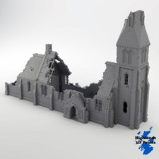 Medieval Church Ruins ww2