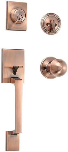 Antique copper front door - antique,