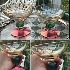 PAIR VINTAGE CHAMPAGNE COUPE