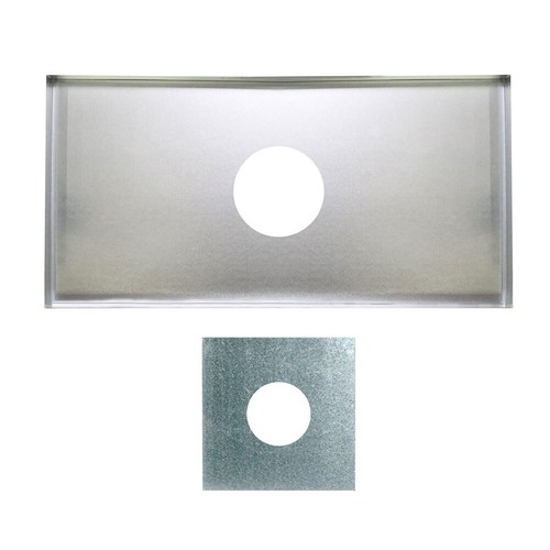 Chimney register closure plate - register,