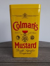 Colman’s Mustard Metal Tin with plastic lid