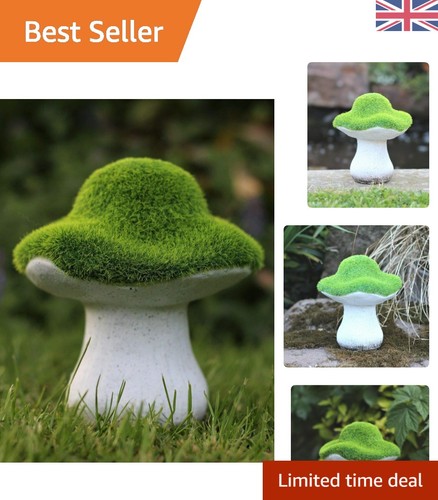 Charming green mushroom - green,