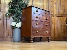 Victorian Chest Of Drawers  Antique Mahogany Drawers  Bedroom Storage Draws