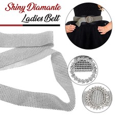 Womens Bling Rhinestone Belt