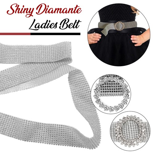 Womens bling rhinestone belt - bling,