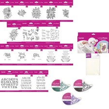 Crafter’s Companion - LetterPress - Plates, Stamps, Ink Pads, Cotton Paper