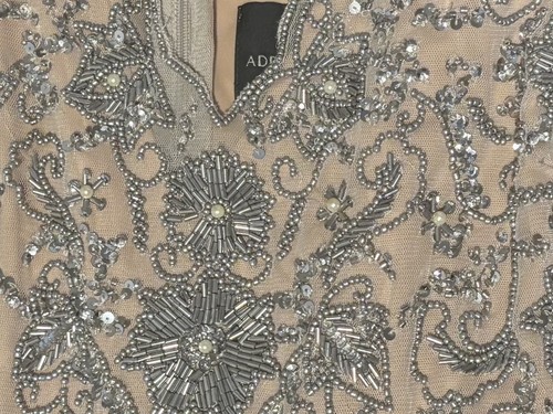 Adrianna papell beige - beige, silver