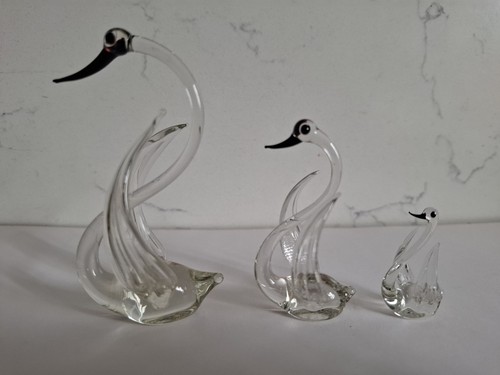 Trio vintage hand - hand, blown