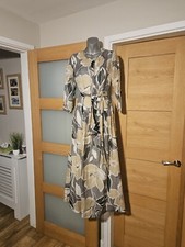 Stunning Marella (Max Mara) Maxi Dress With Neck Scarf Size Uk 12