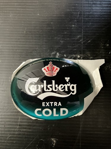Carlsberg beer pump badge oval - beer,