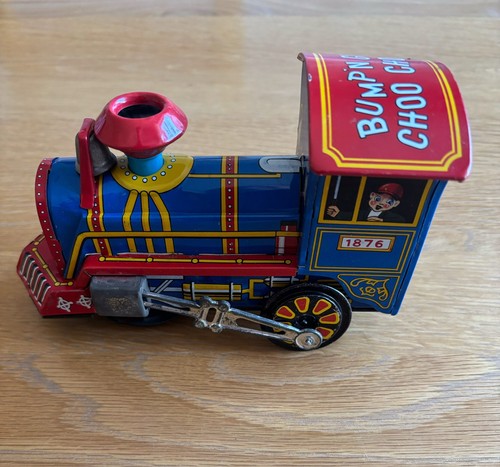 Vintage locomotive tin toy - vintage,