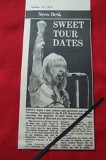 THE SWEET TOUR DATES ANNOUNCED