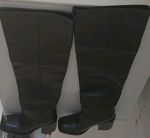 Zara black women leather - women's,