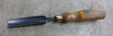 Old Wood carving tools Vintage E. A. Bell & Son 7/8" wood gouge Sheffield