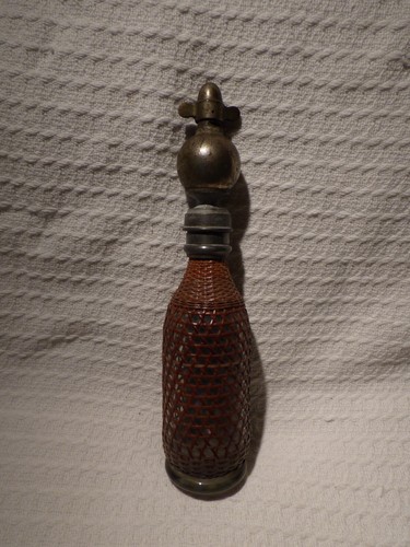 Antique glass rattan soda - glass, &