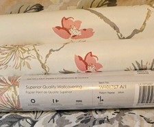 Laura Ashley Wallpaper | Nara Soft Truffle | 1  X NEW & UNOPENED Rolls | Vintage