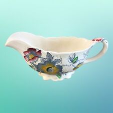 VINTAGE ASHWORTH BROS HANLEY WILD ROSE PORCELAIN GRAVY BOAT JUG