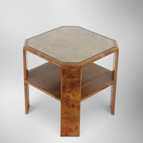Art deco figured walnut - figured, two
