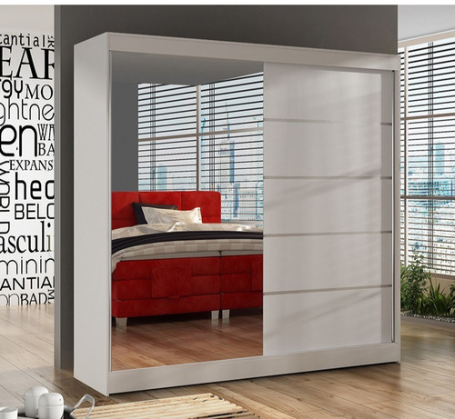 Modern bedroom sliding mirror - modern,