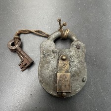 Vintage Padlock Brass Plate