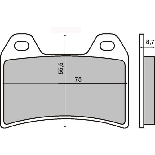 Front brake pads - front,