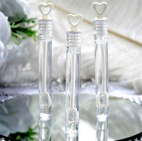 2-100 white wedding bubbles
