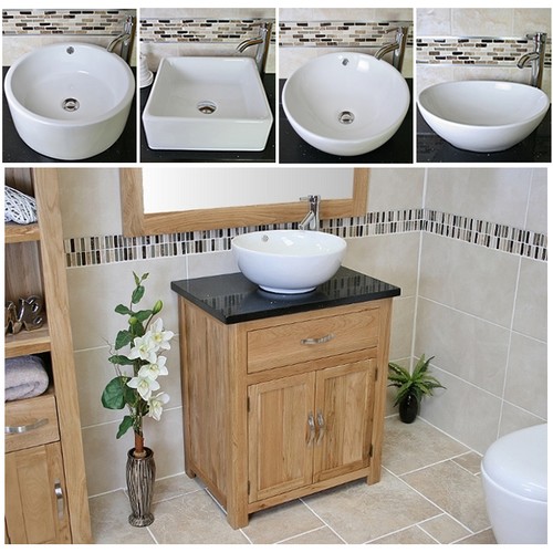 Bathroom vanity unit - bathroom, oak