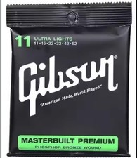 Gibson Acoustic Masterbuilt Premium Phosphor Bronze Guitar Strings 11-52
