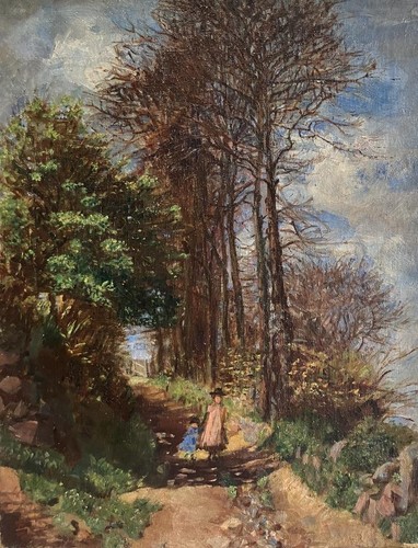 Antique oil painting - antique,