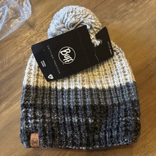 Buff Beanie Unisex Knitted Polar Fleece Alina Grey