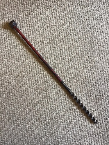 Vintage handle wood auger - vintage, t