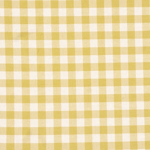 Gingham check yellow fabric - yellow,