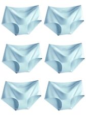 Seamless Shiny Satin Ice Silky Knickers Briefs Women Elastic Underwear Panties