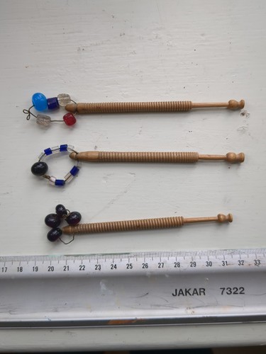 Three antique wooden - three,
