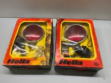 HELLA ROUND CHROME REAR FOG LIGHTS X2  2NE 001173-81   NEW OLD STOCK