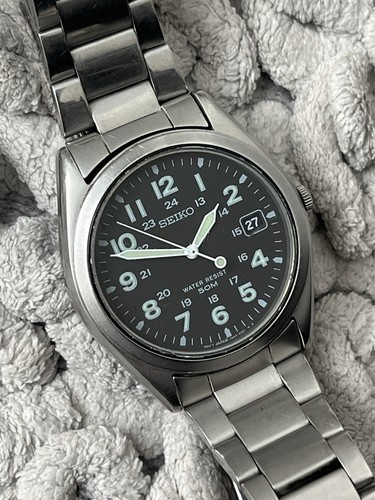 Seiko military watch mens 37mm - military,
