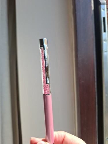 Swarovski pale pink ballpoint - swarovski,