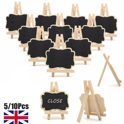 10x wooden mini blackboard - 5/10x,