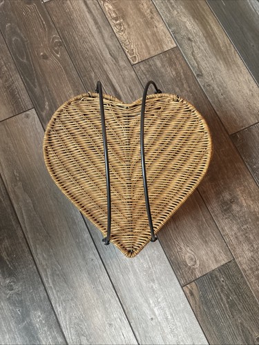 Heart wicker basket - heart,