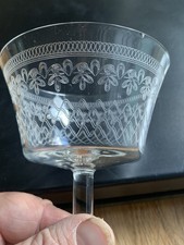 Edwardian Deco Wine Glass Lady