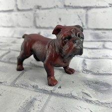Vintage 1957 English Bulldog School Mascot Figurine Chalkware/Resin – 3” Tall