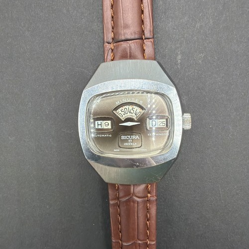 Vintage 1970s sicura jump hour - sicura,