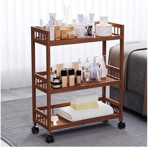 Kitchen trolley tier bamboo - trolley, 3