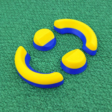 Set of 4 Sunburst Bowls Wedges