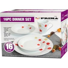16PC DINNER SET KITCHEN PLATE